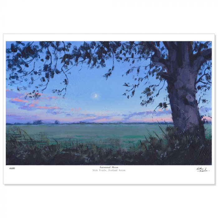 Autumnal Moon Limited Edition-Print Nick Tearle Fenland Artist