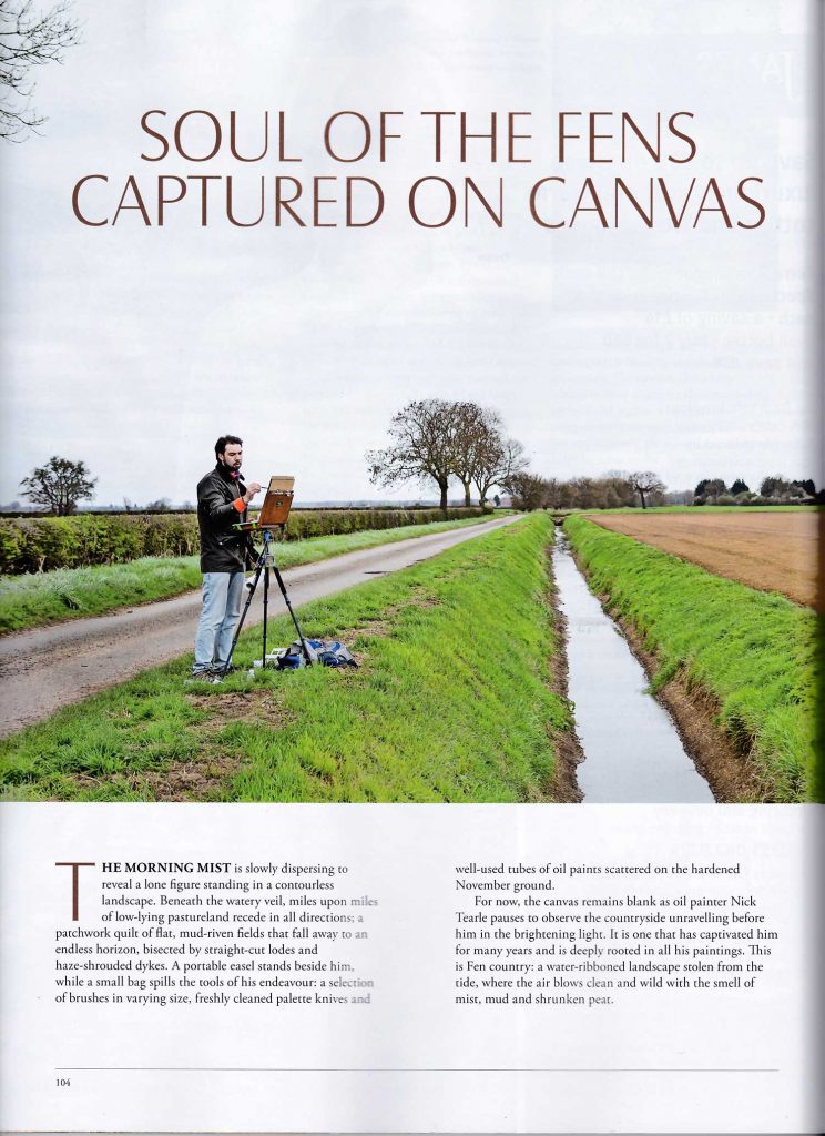 Nick Tearle Fenland Artist Landscape-Magazine-Nov-2021