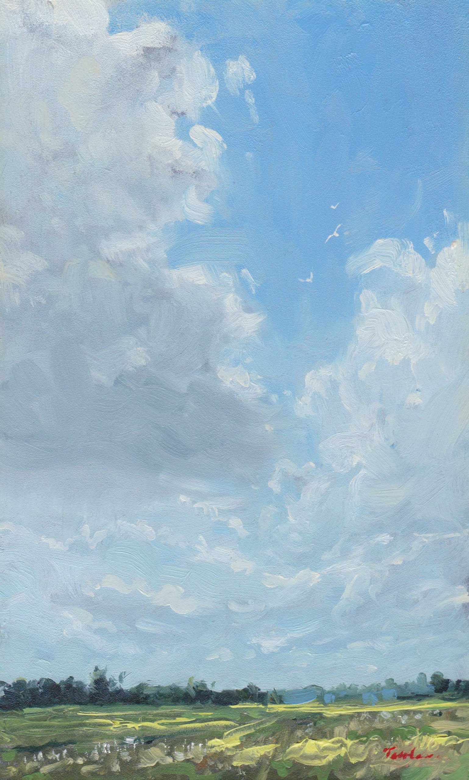 Summer on Baston Fen - Oils - Nick Tearle