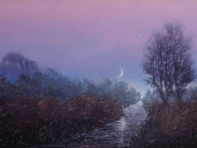 Nick Tearle Fenland Artist - Wetland-at-Dusk---for-web