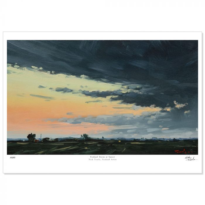 Fenland-Storm-at-Sunset-Limited-Edition-Print-Nick-Tearle-Fenland-Artist