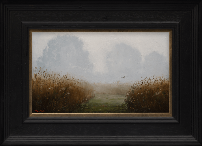 Nick Tearle Fenland Artist Original Painting - Norfolk Mist