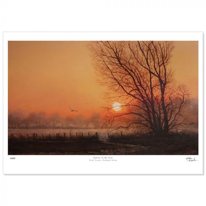Sunrise-in-the-Fens-Limited-Edition-Print-Nick-Tearle-Fenland-Artist